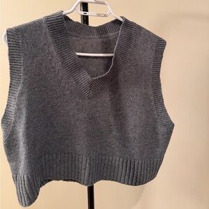 Gray Women's Sweater Vest